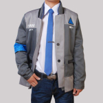 Detroit: Become Human Cosplay Kost&uuml;&uuml;m, Bioniline Connor Meeste Anime R&otilde;ivad, Kara Cosplay Komplekt Shirt XXL gray