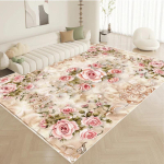 P&otilde;hjamaise luksuse roosa vaip elutuppa suur suurus pastoraalne lillemuster kodu magamistuppa vaibad pestav salongivaip hotelli fuajee p&otilde;randamatid 120x160cm