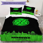 Hannover 96 Muster Voodipesu Tekikott Padjap&uuml;&uuml;r Kodu Kaunistus S&uuml;nnip&auml;evakingitus (1 * tekikott + 2 * padjap&uuml;&uuml;ri ilma s&uuml;damikuta)57 135x200cm green