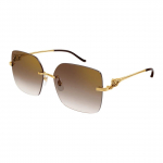 Cartier metallist liblikuga p&auml;ikeseprillid Naiste p&auml;ikeseprillid Kuldne CT0359S002 Basic Packaging-Eyeglass Case+Box,F,Gold