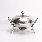 2,5L/3L Uus roostevabast terasest buffet serveerimisaluse komplekt Toidualus soojenduskauss supisoojendaja aluse komplekt 18cm h&otilde;be
