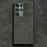 Kvaliteetne Alcantara seemisnahast &uuml;mbris Samsung Galaxy Note 20 Ultra Note10 S25 S24 S23 Plus S22 S21 S20 FE jaoks Silikoonist p&otilde;rkeraam Tagakaas S25Ultra tumehall v&auml;rv
