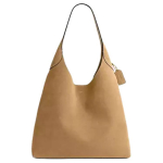 Coach Brooklyn 39 Logo Suede Kandekott Suur Naiste Kandekotid Beež CW636-B4SN Basic Set (Bag+Dust Bag)