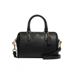 K&auml;ekott Rowan 18, t&otilde;mblukuga, Crossgrain nahast, k&auml;es kantav, &otilde;lakott, crossbody kott, v&auml;ikesed naiste kotid, must CH157-IMBLK Basic Set (Bag+Dust Bag)
