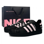 Adidas Originals Superstar 2 Roosa Vibu Kulumiskindel Madal Top Rula Kingad Unisex Must Roosa JI0079(Team865-SBOX) 38⅔