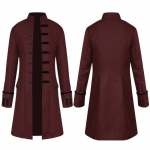 Meeste &uuml;hev&auml;rviline steampunk retro p&uuml;stkrae mantel Halloweeniks 125