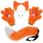 Kohev Kassi K&otilde;rvad Kassi Pikk Saba Lisaks Armsad Kassi K&auml;pad Kindad Komplekt Cosplay Kost&uuml;&uuml;mi Tarvikud Halloween Karnevali Peo Kost&uuml;meerimine 26cm red