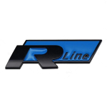 Metallist Rline R M&auml;rk Embleem Kleebis Golfi Polo Passati Jetta Bora Beetle T-Roc Autole Eesmise iluv&otilde;re K&uuml;lgmine Pagasiruumi Kleebis