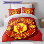 Man Utd voodipesu Tekikomplekt Tekikate Padjap&uuml;&uuml;r Kodu kaunistus S&uuml;nnip&auml;evakingitus (1 * tekikott + 2 * padjap&uuml;&uuml;ri, ilma s&uuml;damikuta) 140x200cm
