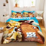 Anime J&auml;&auml;loomade Voodipesu Tekikott Komplekt, Pol&uuml;ester, Dekoratiivne Erinevad Suurused, 3D Tr&uuml;kitud &Uuml;lipehme Ja Mugav Voodipesu Komplektid 100x135cm 2pcs