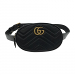 Gucci GG Marmont kulunud Marmont kuldne logo tepitud nahast &otilde;lakott crossbody kott rinnakott v&ouml;&ouml;kotid naiste must must