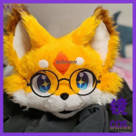 Ynot 25cm Prillid Fursuiti Tarvikud Kigurumi Mask Furry Ainult Prillide Alus Kig Halloween Kemono Rebane Kass Koer J&auml;nes Prillid (as the picture,25cm&glasses only)