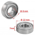 20 tk 608ZZ Laager 8x22x7 mm (10 tk) ABEC-5 Rula Vanker Miniatuur 608 Zz Kuullaagrid 608Z 608 2Z Laager K&otilde;rge Kvaliteet