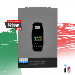 Eu Laos 6.2Kw 48V Puhta Siinuslaine MPPT Datouboss &Uuml;hefaasiline P&auml;ikesemuundur H&uuml;briidmuundur P&auml;ikesemuundurid Off-Grid Solar System 6.2kw Solar Hybrid Inverter