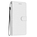 Nahast Klapprahakott Kaarditasku &Uuml;mbris IPhone Air 17 16 E 15 14 13 11 Pro Max Plus 12 Mini 17E 16E jaoks Krokodillimustriline Telefoni Kate iPhone 14 Pro valge