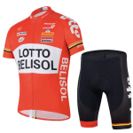 Team Lotto Team Jalgratturi&uuml;likond L&uuml;hikeste varrukatega Jalgrattasport Rulluisutamis&uuml;likond Jalgrattavarustus XXS
