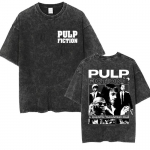 90ndate Vintage Film Pulp Fiction Pesitud Graafilised T-s&auml;rgid Meestele Naistele Harajuku Mood K&otilde;rge Kvaliteediga L&uuml;hikeste Varrukatega T-s&auml;rk Streetwear L