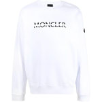 Moncler S&uuml;gis/Talv 2022 &Uuml;hev&auml;rviline Logoga Tikitud &Uuml;mmarguse Kaelusega Pusa Pikkade Varrukatega Huppari Meeste huppari Valge H20918G00010809KR001 S white