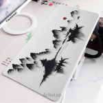 Must-valge s&uuml;learvuti m&auml;nguri hiirematt M&auml;nguhiirematt Tindimaal Suur vaip Lukustatud servaga Klaviatuur 100x50cm Lauamatt CSGO jaoks 600x300x2mm gray