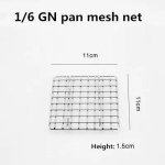 GN-pann v&otilde;rkv&otilde;rk BBQ-v&otilde;rk Roostevabast terasest anum &otilde;lihoidik filter ristk&uuml;likukujuline plaat praadimiskorv k&uuml;psetuspulbri s&otilde;elavann s&otilde;elaga alus gray