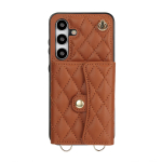 Rahakotiga &uuml;mbris Samsung Galaxy A13 A14 A15 A16 A52 A53 5G A54 A55 A35 jaoks Crossbody Rahakott Randmepael &Otilde;larihm Trendikas Kate For Galaxy A35 pruun