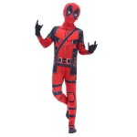 Halloween &Auml;mblikmees Jumpsuit Miles Bodysuit Komplekt Kost&uuml;&uuml;m T&auml;iskasvanud Gwen Lapsed Riided 140 red
