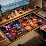 FNAF V&auml;rviline Hiirematt Suur M&auml;ngulaud Pad Mittep&otilde;hine S&uuml;learvuti Tahvel Suur Hiirematt XXL Matt Mini PC M&auml;ngumatt Lukustuva servaga 40cmx90cm(15.7x35.4inch)
