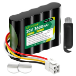 20V niidukiroboti aku Landxcape LX790/LX790i LX792 LX795 LX797 LX835 LX991/992 Worx Landroid S300/WR100sl jaoks 1battery