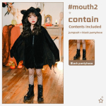 Laste Nahkhiire Kost&uuml;&uuml;m Halloweeni Cosplay Kombinesoon Sukap&uuml;kstega XL black