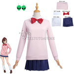 Momo Ayase Cosplay Kost&uuml;&uuml;m Parukas Anime Dandadan Kleit Seelik Koolivorm K&otilde;rvar&otilde;ngad Choker Halloweeni Pidu T&uuml;drukutele Naistele M