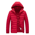 Meeste Veekindel Parka Jakk S&uuml;gis Talv Soe Kapuutsiga Mantel Vabaaja &Uuml;ler&otilde;ivas Eemaldatava M&uuml;tsiga Mehelik 8XL red