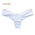 Talos kuumad seksikad suvised bikiinid, all&auml;&auml;rega Brasiilia ruched Bandage ujumisriided Seksikad rannariided XL valge