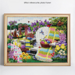 5D DIY teemantmaaling maastiku aed T&auml;is &uuml;mmargune rhinestone pilt teemanttikandid 20X30