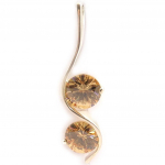 Les Tr&eacute;sors De Lily [B3380] &ndash; Citrine 'Yoyo' h&otilde;bedane ripats kollane