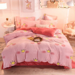 Talvine paks fliisist tekikott Superpehme soe tekikott Kodusisustus Pehmed soojad voodipesukomplektid 4pcs Queen