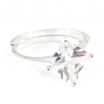 Bague Argent 'Unique' Blanc 54 valge