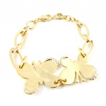 Altesse [H3209] - Bracelet Plaqu&eacute; Or 'Papillon Lumi&egrave;re' kuld