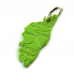 Altesse [N3359] - Pendentif Argent 'Corsica' vert - Corse (15x7 mm) h&otilde;be