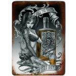 Les Tr&eacute;sors De Lily [Q9208] - Retro metallist magnet  Sa maksad kuradile  gooti t&auml;toveering - 9x6. 5 cm hall