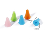 10 tk Kummist koonuse kujuga kudumisvardad, otsikud, otstega kaitsmed kudumiseks k&auml;sit&ouml;&ouml;&otilde;mblustarvikud 12x18mm