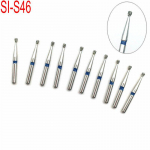 10 tk/komplekt Teemanthambapurgid hammaste poleerimiseks ettevalmistamiseks kiire k&auml;siinstrumendi turbiini tarvikud SI-S46