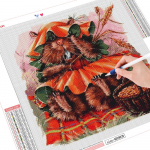 Teemantmaaling K&uuml;&uuml;lik t&auml;isruudu puur Uus saabumine Teemanttikandid Loomamosaiik Multifilm Halloweeni K&auml;sitsi valmistatud kingitus Full Round （30x30CM）