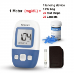 Sinocare'i veresuhkru monitori ohutu AQ Angeli diabeeditesti komplekt, gl&uuml;komeeter + 25/50 testribad