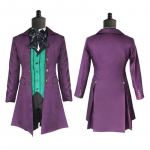 Anime Black Butler 2 Kuroshitsuji Alois Trance Uniform Outfits Cosplay kost&uuml;&uuml;mid t&auml;iskomplekt (v&auml;limine + vest + s&auml;rk + l&uuml;hikesed p&uuml;ksid + kikilips) S
