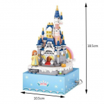 LOZ teemant mini ehitusplokk muinasjutt Printsessi lossi kokku klotse figuur Muusikakast Harivad m&auml;nguasjad t&uuml;drukutele kingitus 1220 Without Box