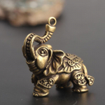 Retro messingist Auspicious Elephant Ornaments v&otilde;tmehoidja Metallist loomade v&otilde;tmehoidja
