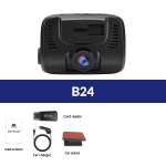 E-ACE auto-DVR 2,4-tolline armatuurkaamera FHD 1080P armatuurkaamera videosalvesti &ouml;&ouml;n&auml;gemine automaatse registreerija DVR-i tugi klassi 10 TF-kaardiga Without TF Card must