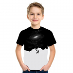 Suvine kosmiline t&auml;histaevas 3D tr&uuml;kiga laste T-s&auml;rk Harajuku l&uuml;hikeste varrukatega T-s&auml;rk 100