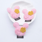 10 tk 40*40 mm polsterdatud riidest hiir, lameda seljaga Scrapbooking Ornamnet plaastrid Aksessuaarid DIY k&auml;sit&ouml;&ouml;tarbed roosa