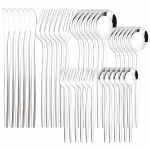 36 tk/komplekt must kuldne s&ouml;&ouml;gin&otilde;ud Kvaliteetsed s&ouml;&ouml;gin&otilde;ud nuga magustoit kahvel kohvilusikas lauan&otilde;ud roostevabast terasest s&ouml;&ouml;giriistade komplekt kodu k&ouml;&ouml;k lauah&otilde;be h&otilde;be